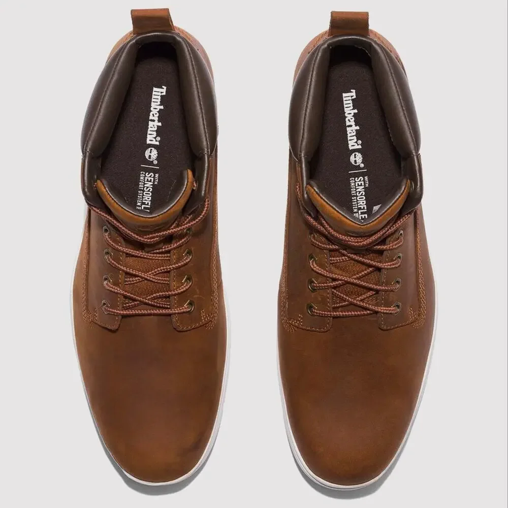 TIMBERLAND MEN'S 9 KILLINGTON MID LACE UP SNEAKER BOOT BROWN RUST FULL GRAIN NIB